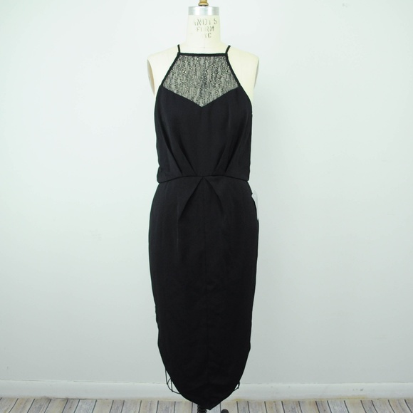 NEW Cooper St Dress Midi Lace High Neck Halter - Picture 1 of 7